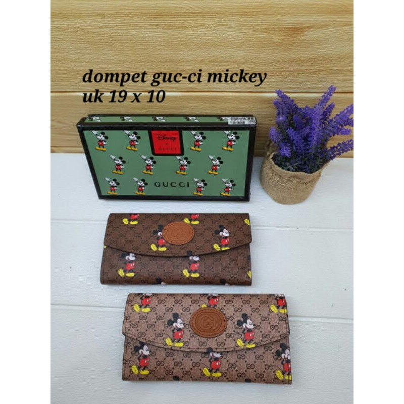 dompet GG mickey / dompet panjang mickey uk 19 x 10 / dompet lipat Guc-ci mickey