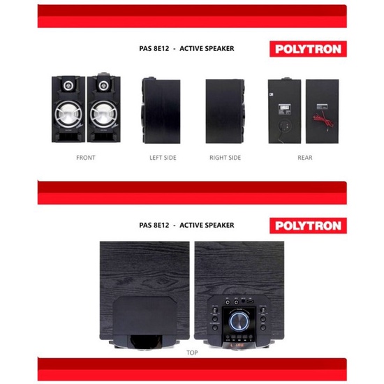 Polytron Active Speaker Bluetooth PAS-8E12 / PAS8E12