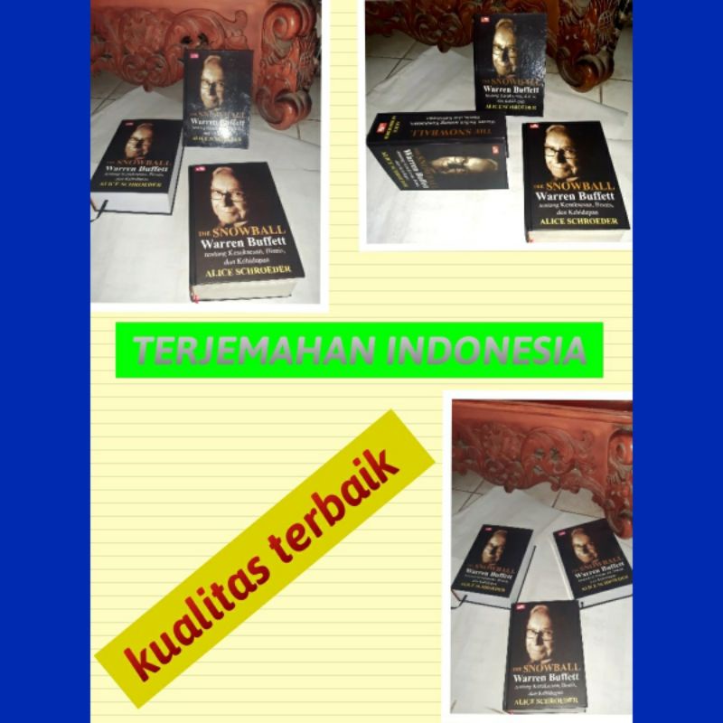 OBRAL JUAL BUKU TERJEMAHAN THE SNOWBALL WARREN BUFFET, ALICE SCHROEDER