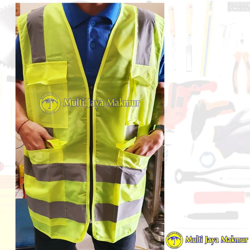 Rompi Proyek/ Baju Safety Kantong