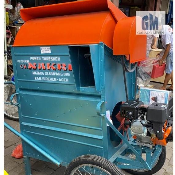 Mesin Perontok Padi Cv Nakri Engine Lengkap Power Thresher Siap Pakai
