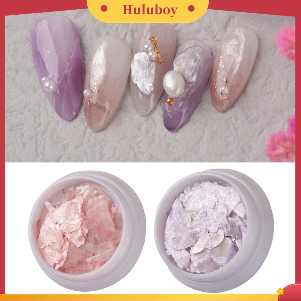 Huluboy Huluboy♡ 1 Kotak Ornamen Kuku Bentuk Irregular Untuk Dekorasi Nail Art