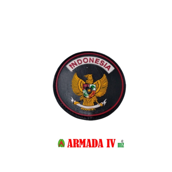 Patch Rubber Velcro Gambar GARUDA