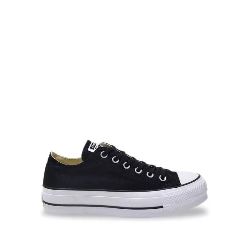 platform converse leather black