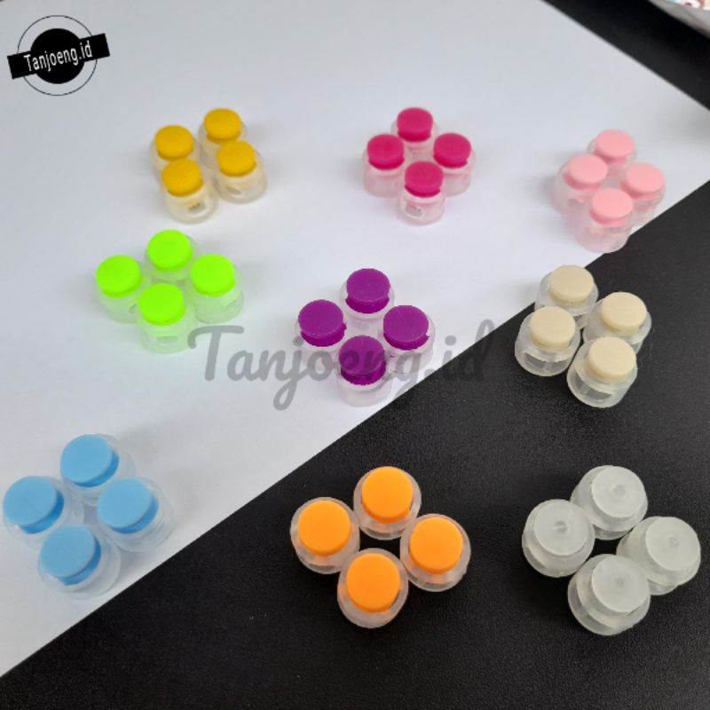 [5 Pcs] Stopper Klakson Ice Doff Pastel Knop Ice Mini Stopper Tali Masker