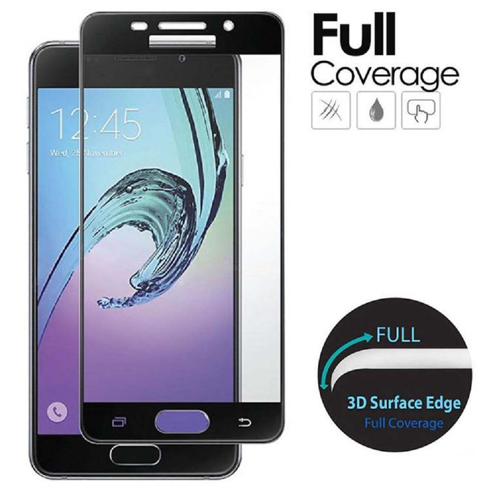 Tempered Glass Samsung A7 2017 / A720 Full Colour / Anti Gores Kaca / Screen Protector TEMPER SAMSUNG A720