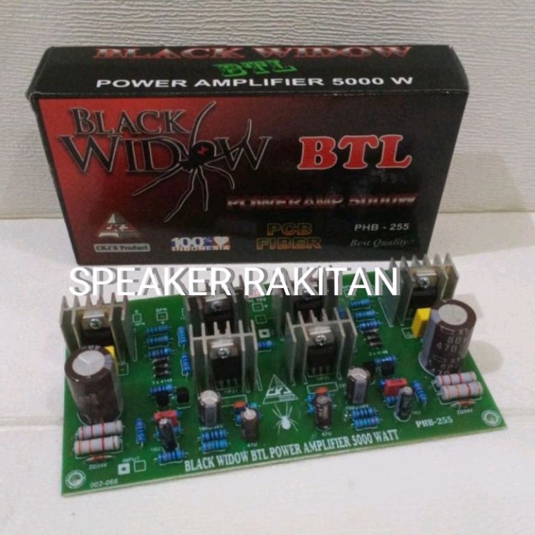 Kit Driver Power Amplifier BTL 5000 Watt BLACK WIDOW PHB-255