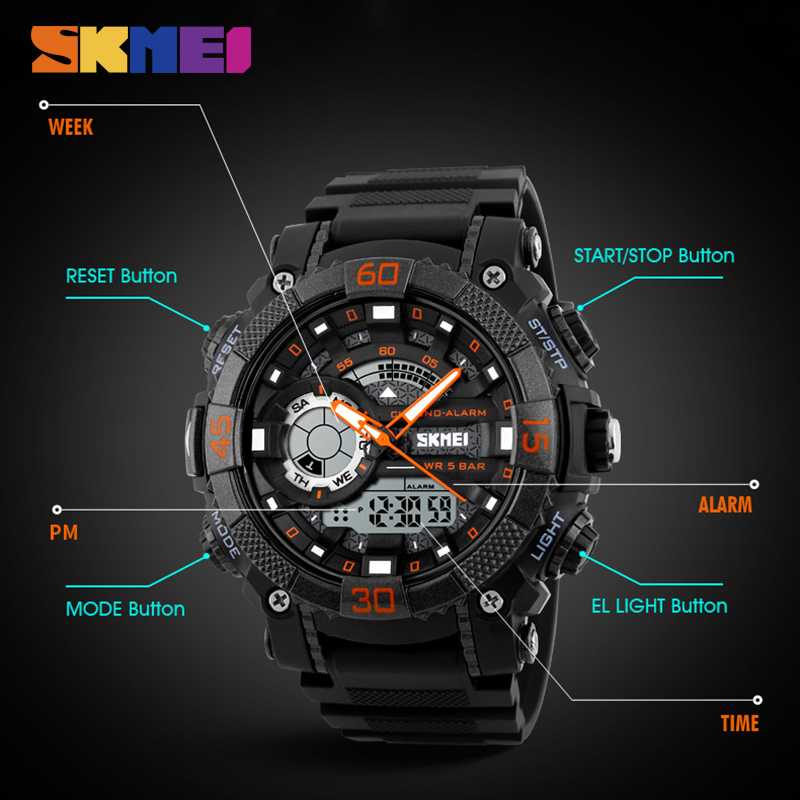 SKMEI Jam Tangan Analog Digital Pria - AD1228