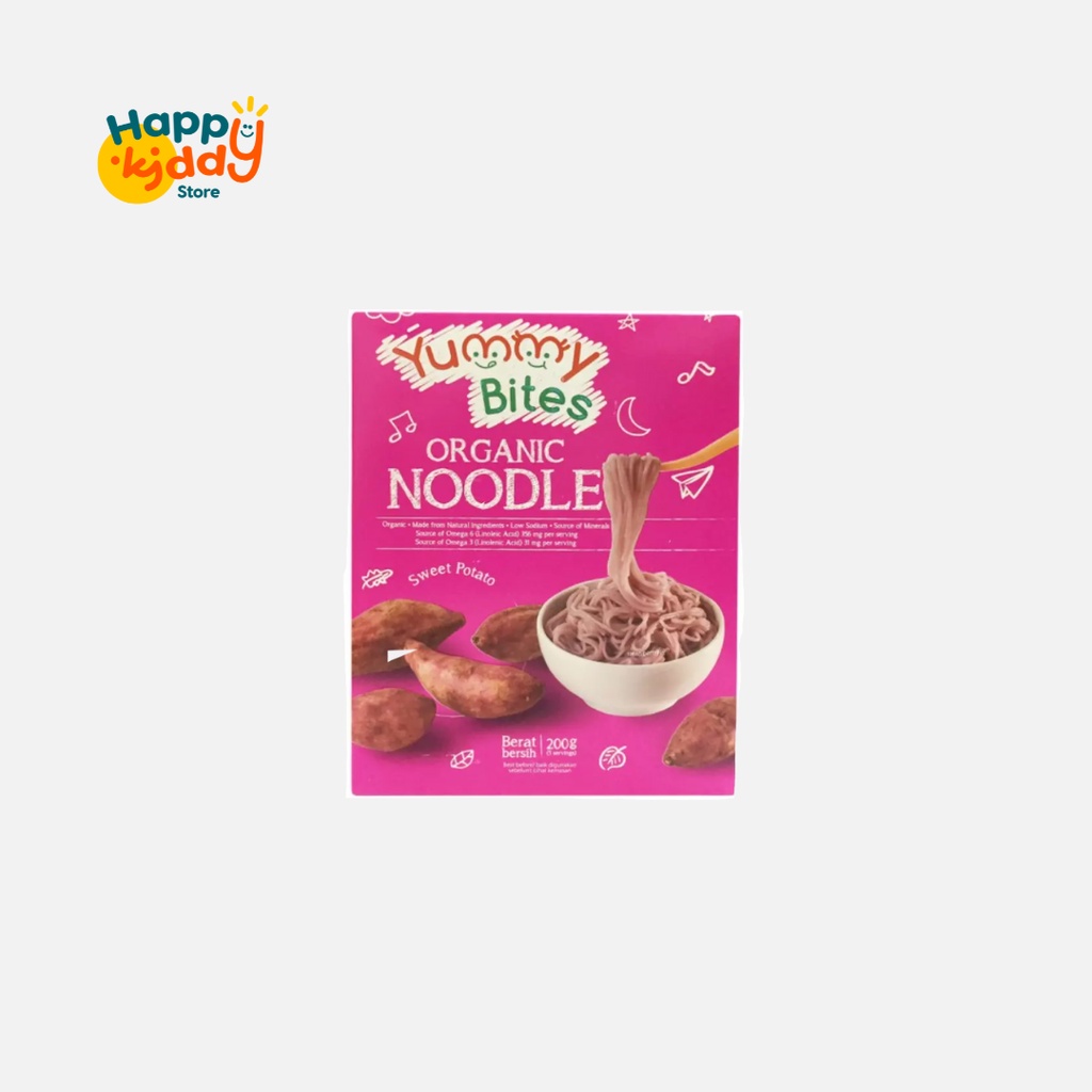 Yummy Bites Noodle 200gr rasa Sweet Potato