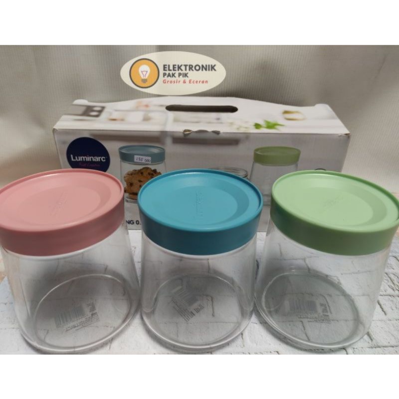 Luminarc Set Toples/Jar Pot Swing 750ml - 3Pcs