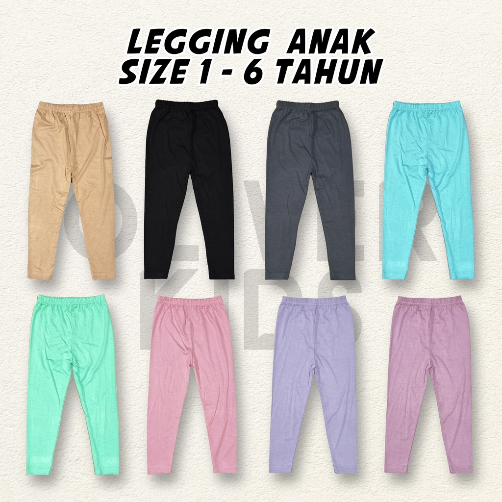 11 - 11 SALE Oliver Kids Celana Legging anak 1-6 Tahun balita Legging Katun Rayon Spandex Celana Anak Perempuan Original