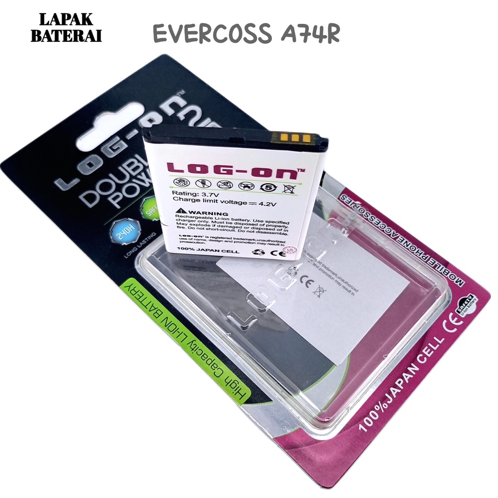 LOG - ON Evercoss A74R | Winner X2 Baterai Double IC Protection Battery Batre