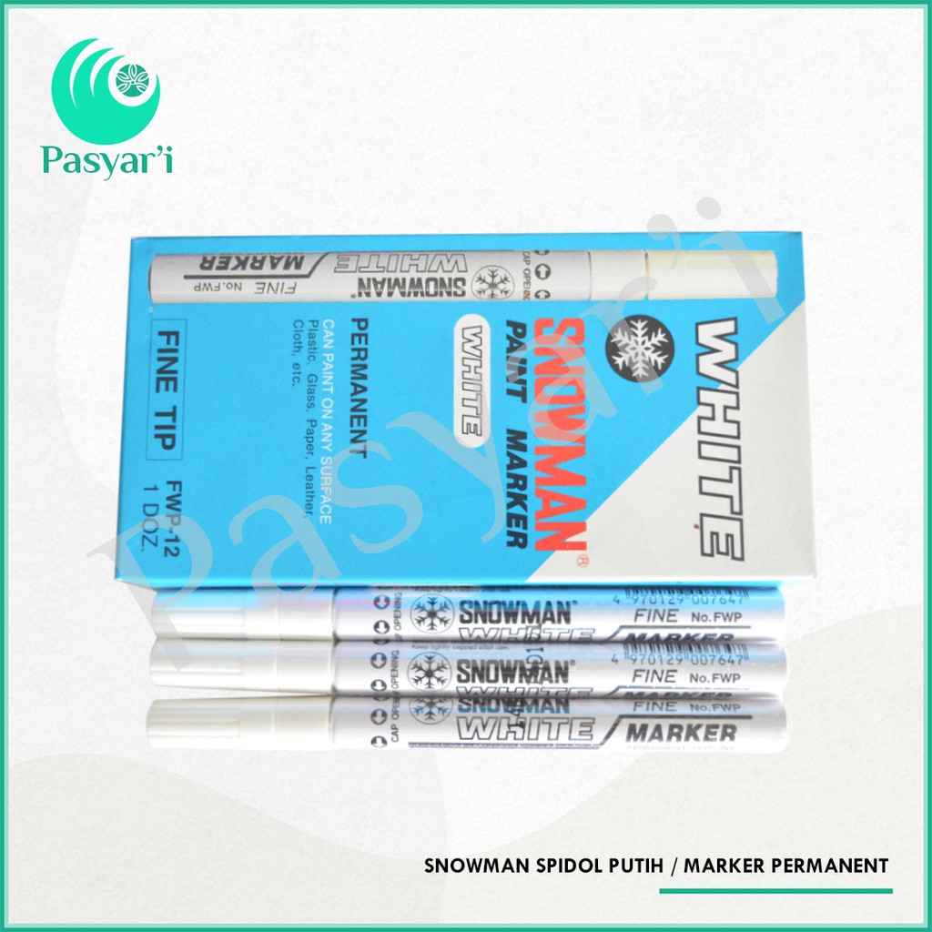 

Snowman Spidol Putih./ Silver / Emas Marker Permanent