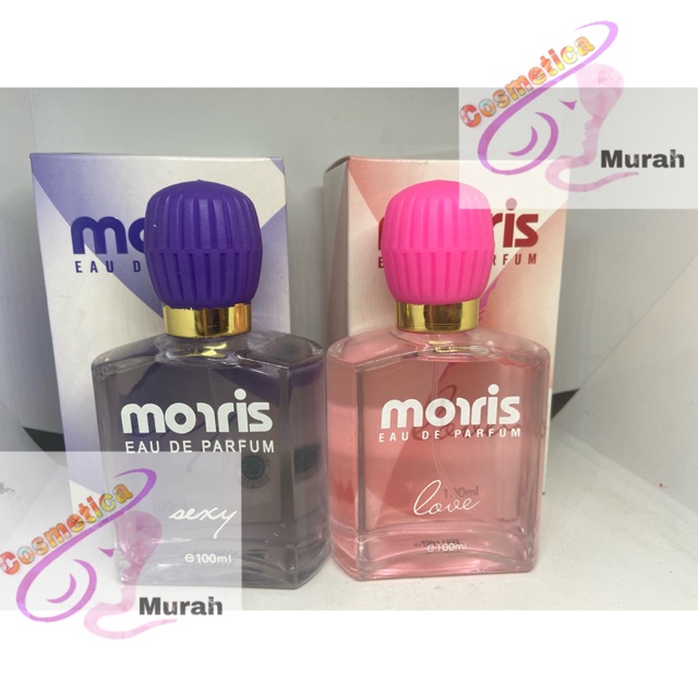 [ 100 ml ] morris eau de parfume botol kaca pendek