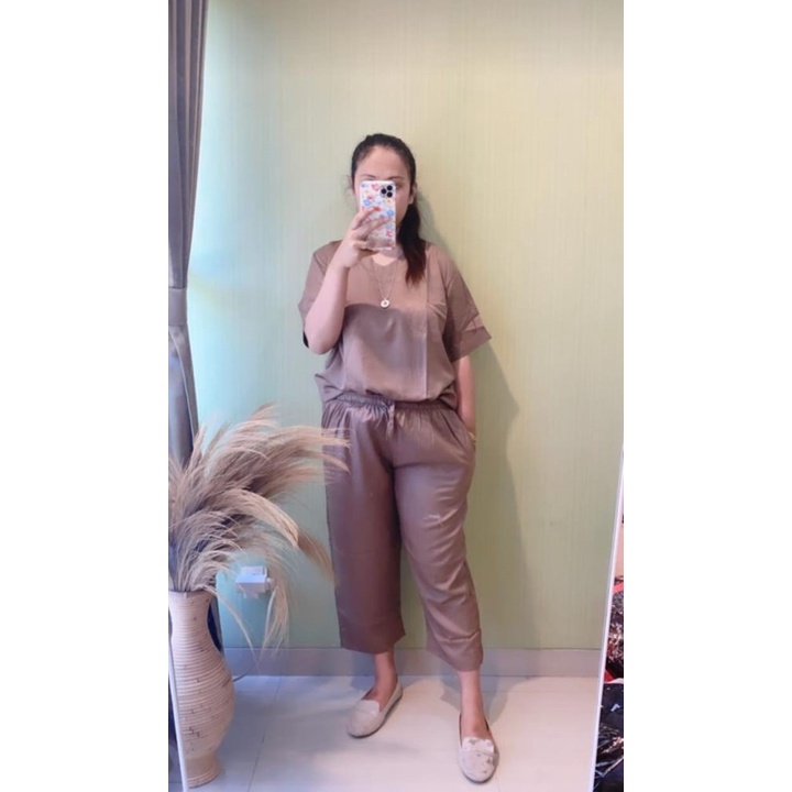 SETCEL ANDIN//SETELAN CELANA ANDIN IKATAN CINTA//SETELAN ANDIN VUIRAL//SETELAN WANITA//SET TERBARU