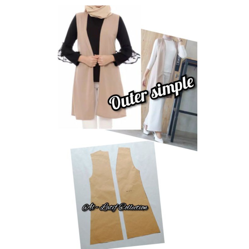 pola instan / pola jiplak outer simple.