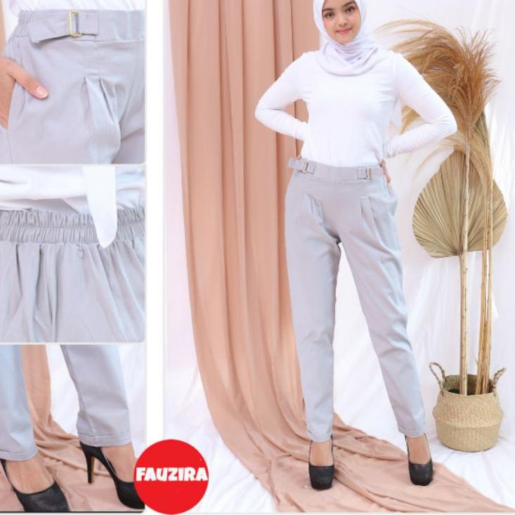 Sudah READY.. CELANA KERJA KANTOR BAHAN COTTON TWILL FAUZIRA MODEL RING