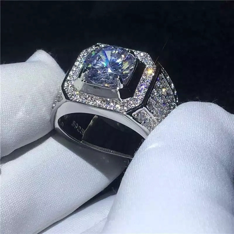 CINCIN WANITA KRISTAS BERLIAN PERAK SILVER 925