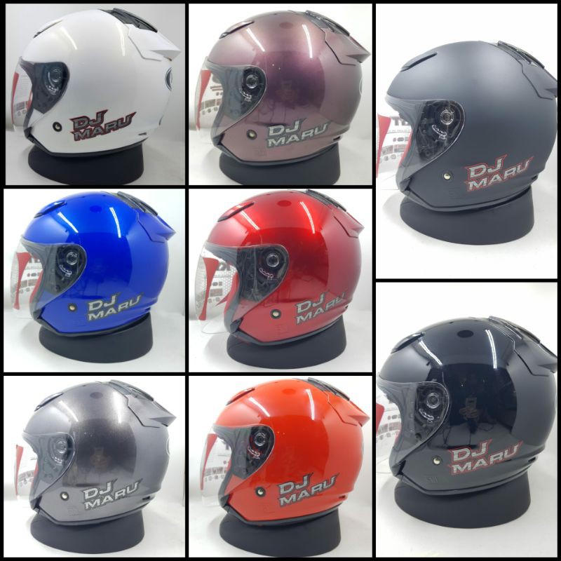 Helm Motor Half Face Kyt Dj Maru polos original