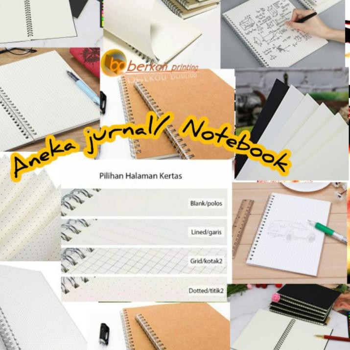 

NOTEBOOK/JURNAL BOOKPAPER GRID/KOTAK2#DOTTED/TITIK2 #BLANK/POLOS 6V6