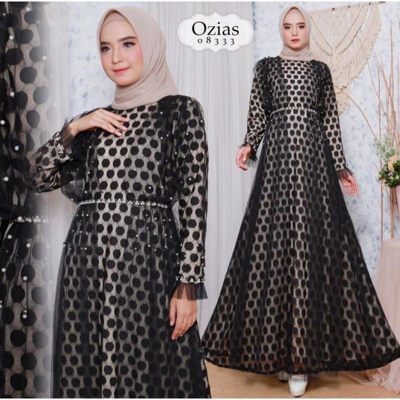 Ozias sparkle bulat Hitam