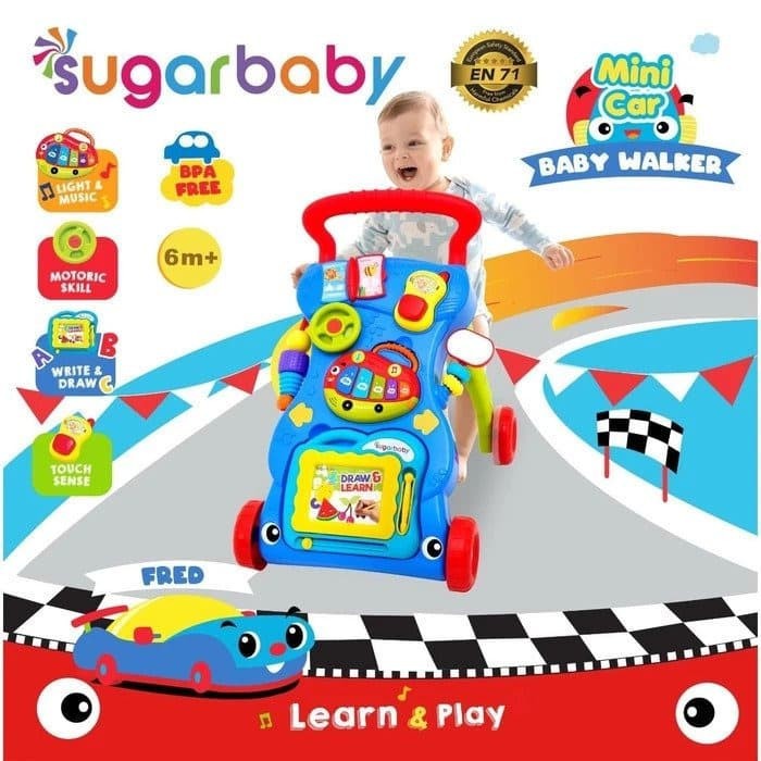 Sugarbaby Mini Car Push Walker (Baby Walker)