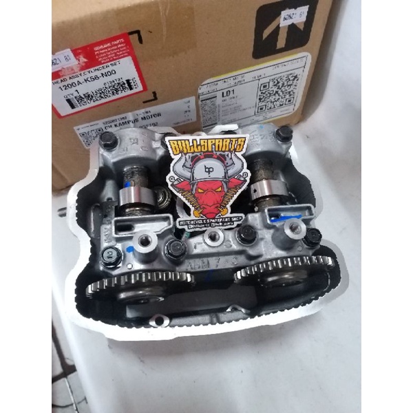 blok deksel silinder cop kop assy cylinder head plus noken klep honda SONIC 150 R SUPRA GTR 150 NEW 