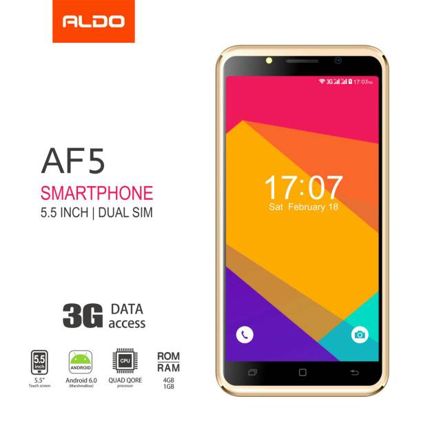 HP ANDROID ALDO AF5 RAM 1GB ROM 4GB RESMI