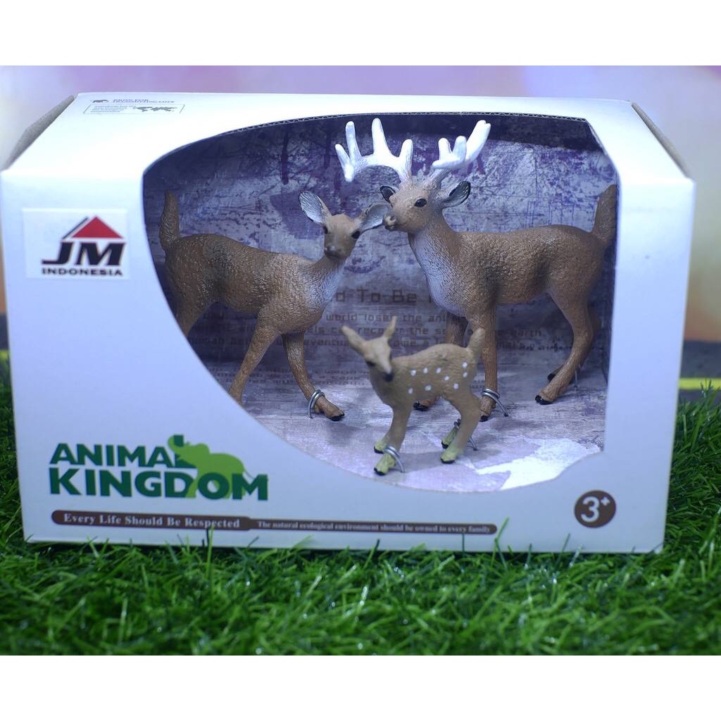 Mainan Rusa Animal Kingdom Deer Family Box