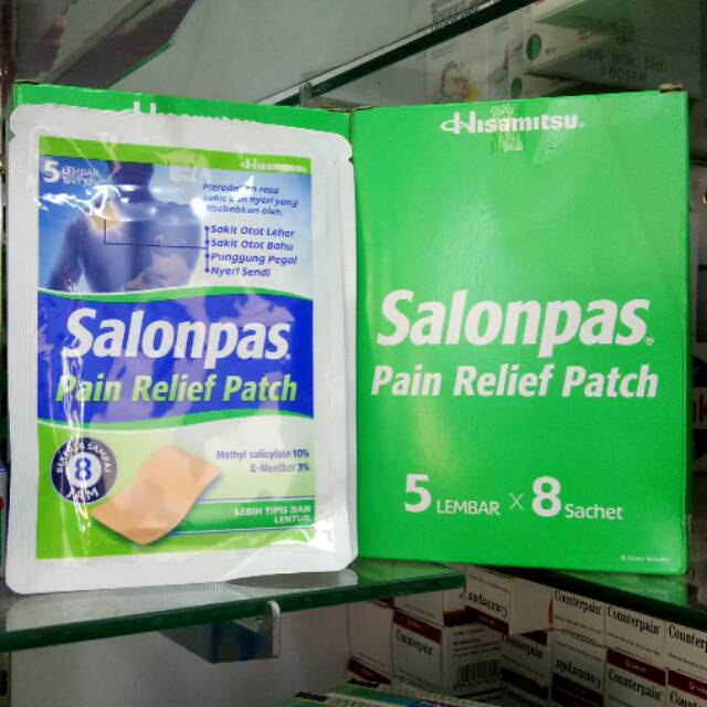 Salonpas PAIN RELIEF PATCH 1 STRIP isi 5 LEMBAR