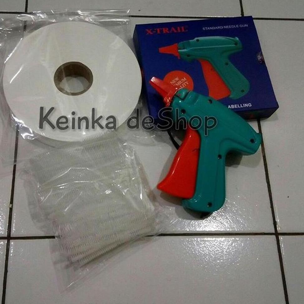

Paket laundry binatu Alat tembak tag gun isinya arrow pin Pita label penanda cucian laundry 1/2 inch