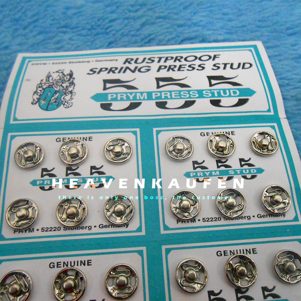 Kancing Cetet / Kancing Jepret Merk 555 Silver Harga Per Lembar isi 36 pcs Murah