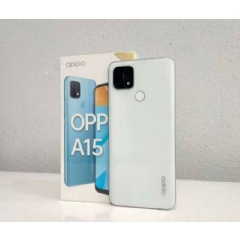 HP BARU OPPO A15 / A15s 3GB/32GB & 4GB/64GB ORI GARANSI RESMI-A15 3gb/32gb Putih