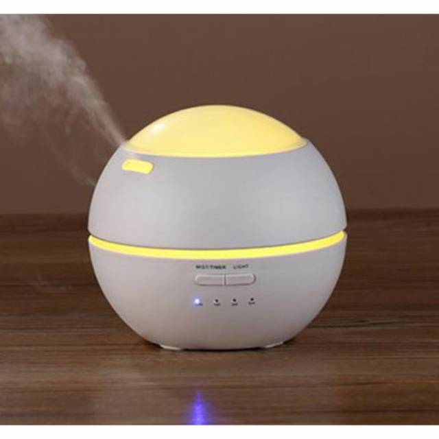 Taffware Aromatherapy Air Humidifier Pelembab Udara 150ml + Lampu Tidur - HUMI M170 - White