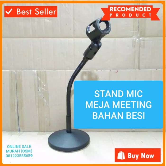 Stand mic holder standing ori microphone MEJA table podium mik penyangga mikrophone tiang pegangan tripod asli Fleksible flexsible mimbar live karaoke live musik DJ  Bisa segala jenis MIC Dapet holder Tinggi : 30-40 cm Diameter piringan besi Tian