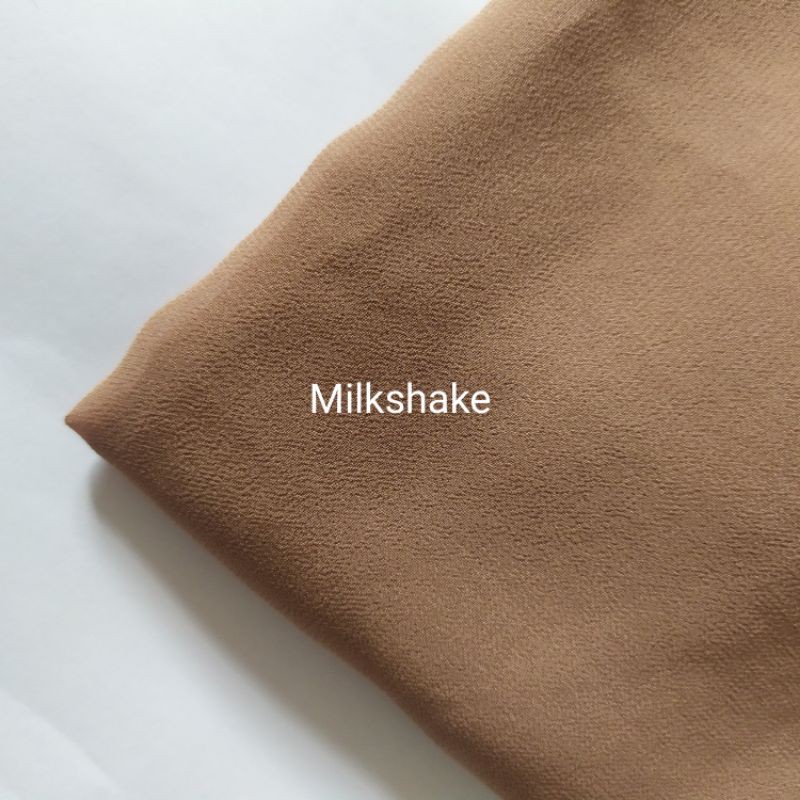 PASMINA 2 in 1 INER / PASHMINA + INNER /  PASHMINA / PASHMINA CERUTY (dijahit dengan innernya)-Milkshake