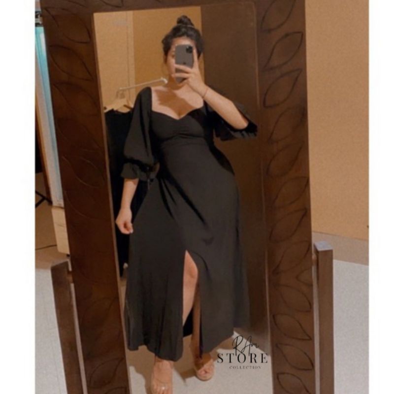 Agatha dress/sabrina jumbo/dress sabrina sexy/dress belah paha/dress pantai/dress party sexy/dress p