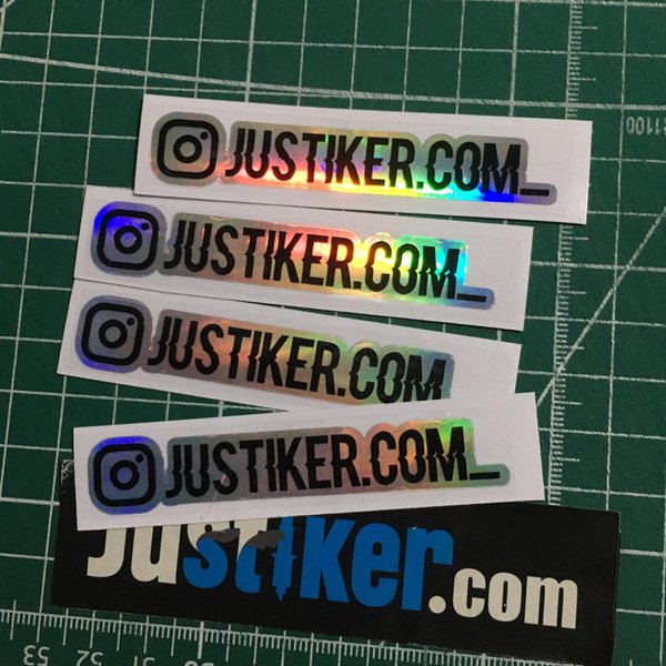 

Baru Sticker Custom Akun Nama IG. Sticker SosMed Hologram Diskon