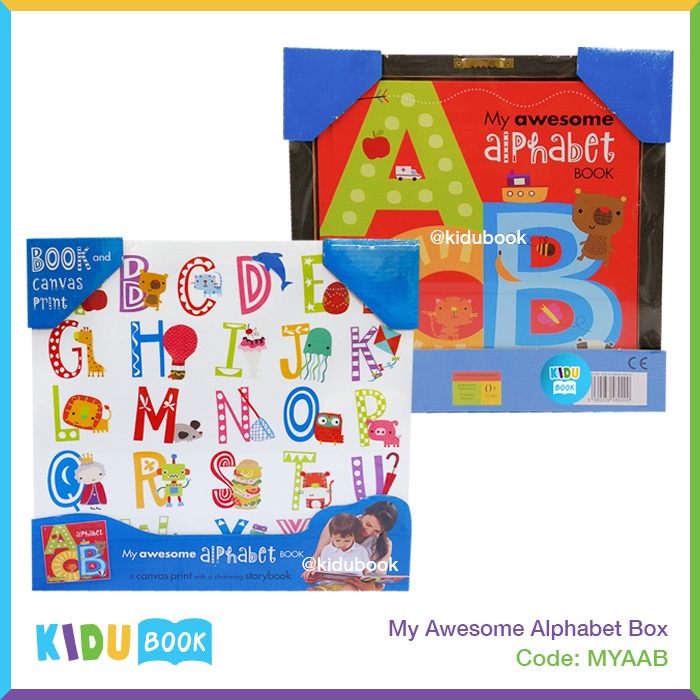 Buku Anak Belajar Mengenal Huruf My Awesome Alphabet Box Kidu Toys