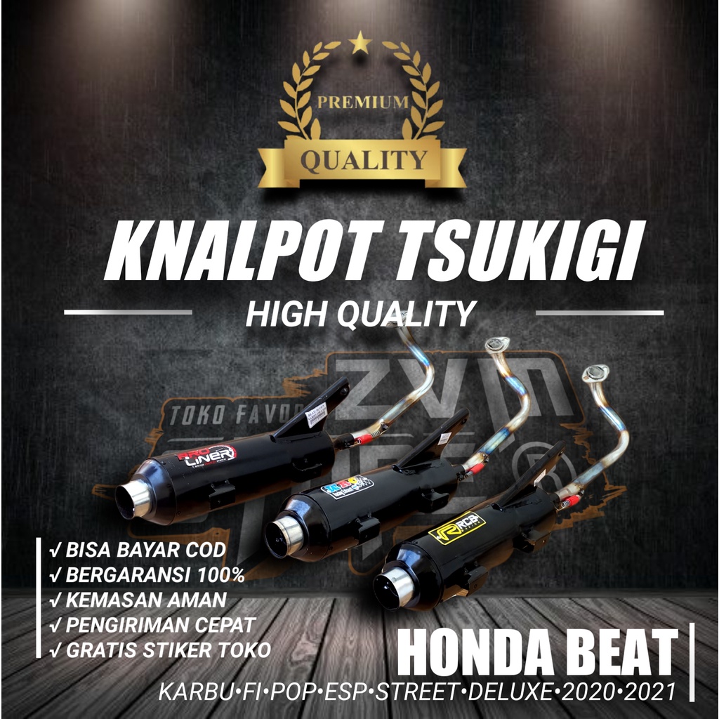 Knalpot Beat pop fi esp street karbu Standar Racing road race ngebass Bas Wrc