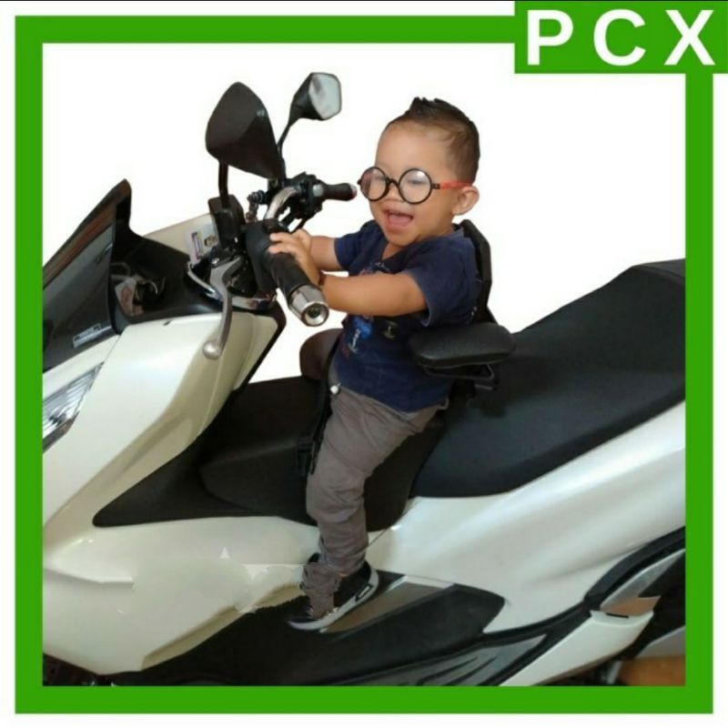 KURSI JOK BONCENGAN ANAK HONDA PCX 150 | PCX 160 LENGKAP SANDARAN BESI SAFETY BELT