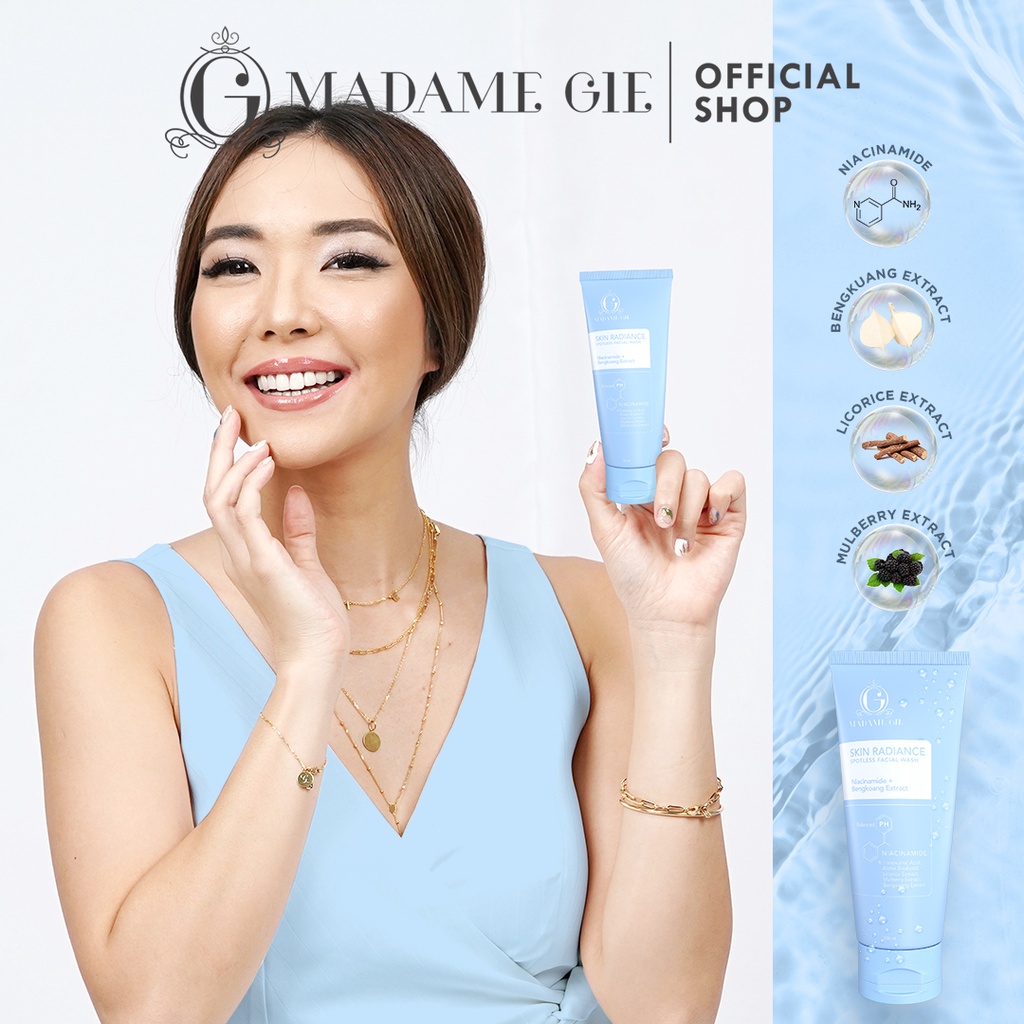 Monsoon - Madame Gie Skin Radiance Series - Skincare Wajah 5% Niacinamide Cream Pagi Malam