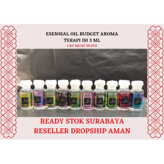 (JILID 2) ESENSSIAL OIL 3 ML BUDGET AROMA TERAPI  HUMIDIFIER DIFFUSER