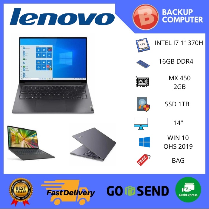 LENOVO YOGA SLIM 7 PRO 14 i7 11370H 16GB 1TBSSD MX450 2GB W10+OHS 14.0 2.8K OLED GLASS 2YR+ADP