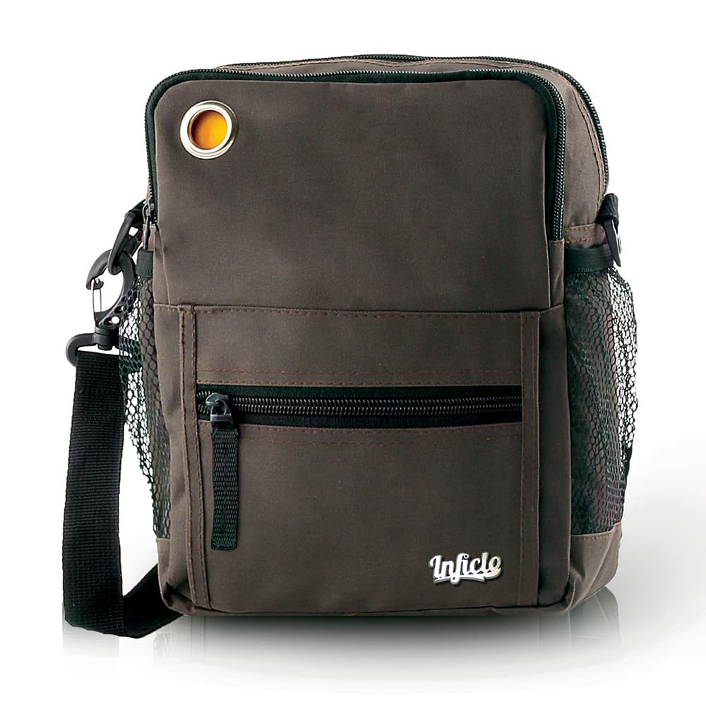 Tas Samping Slempang Pria / Tas Pinggang pria - Cokelat