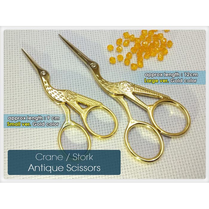 

Gunting Craft Fancy Unik : Crane / Bangau Kecil (Gold / Emas)