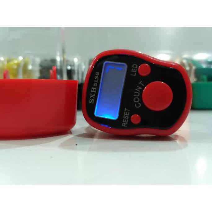 SLS89 Tasbih Jari Digital Lampu LED Finger Counter-Tasbih Digital