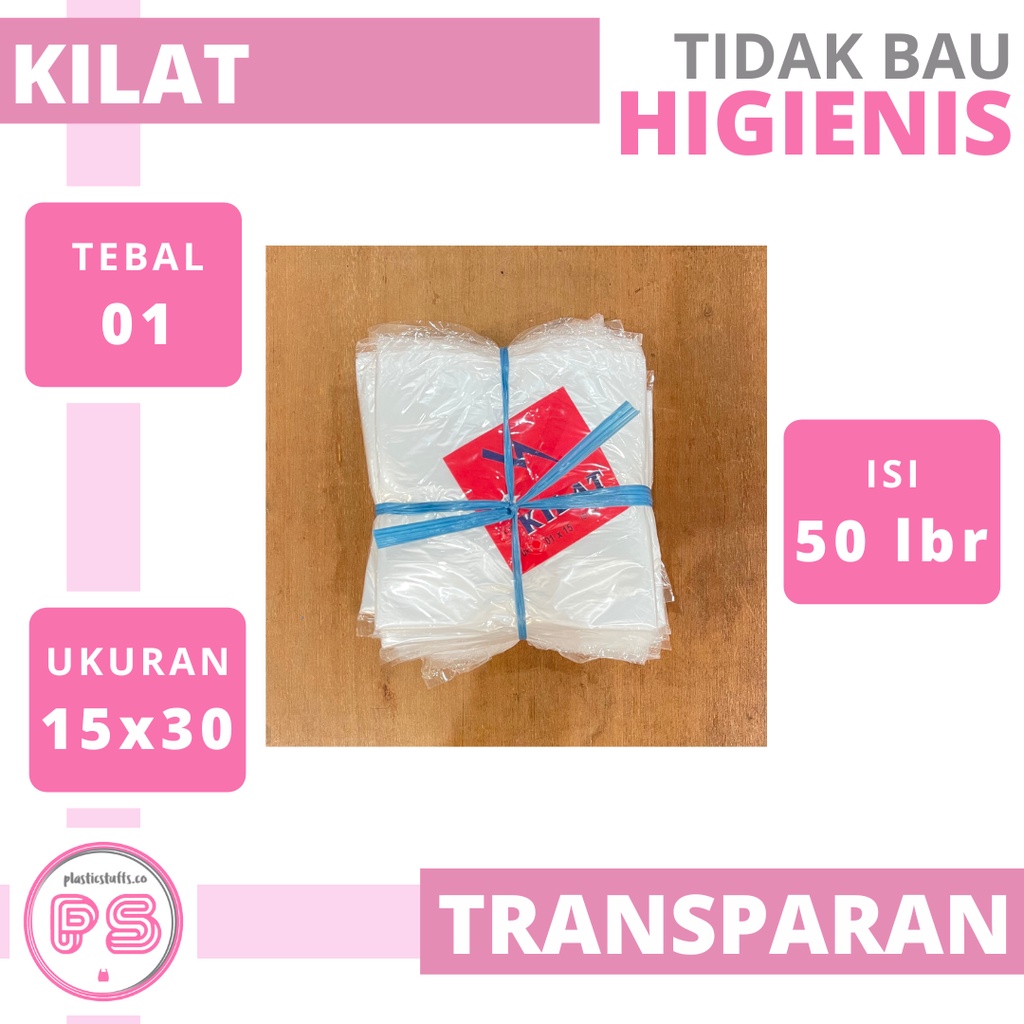 Kresek Kecil Bening, Kresek Kecil Transparan, Kantong Plastik Bening, Kresek Transparan 15x30, Kanto