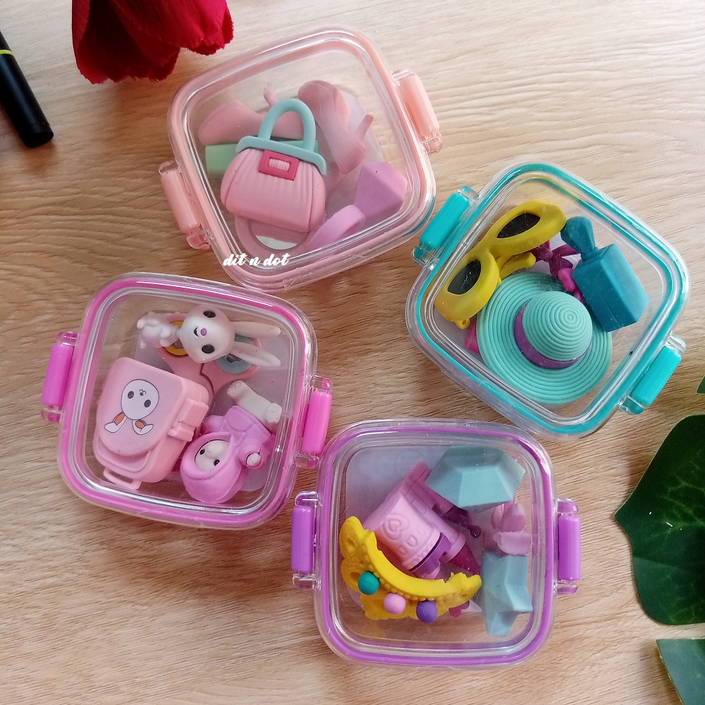 

Penghapus Play House Eraser Princess Play House Stip Play House Kotak Penghapus Bentuk Lucu Mahkota Princess dan Istana