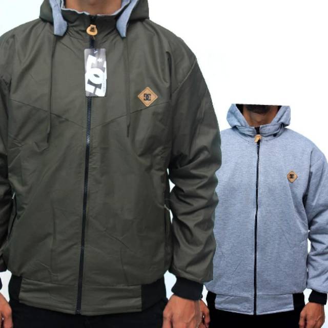 JAKET AA BOLAK - BALIK ARMY - GREY /JAKET 2IN1 ARMY - GREY